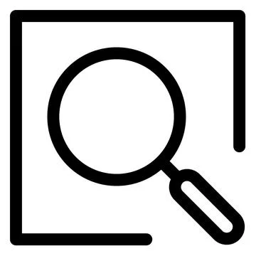 Search line icon vector illustration isolated on white background Illustrazione stock