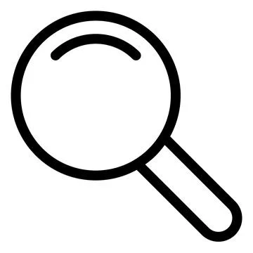 Search line icon vector illustration isolated on white background Illustrazione stock
