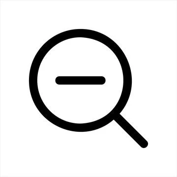 Search line icon vector illustration isolated on white background Stockillustratie