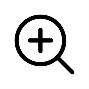 Search line icon vector illustration isolated on white background Stockillustratie