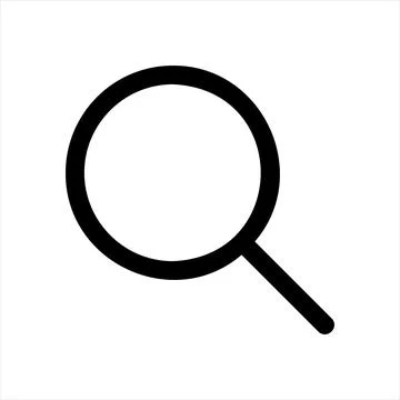 Search line icon vector illustration isolated on white background Stockillustratie