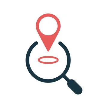 Search location icon. 스톡 일러스트