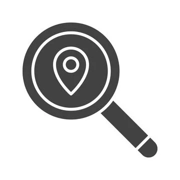 Search Location icon vector image. Illustrazione stock