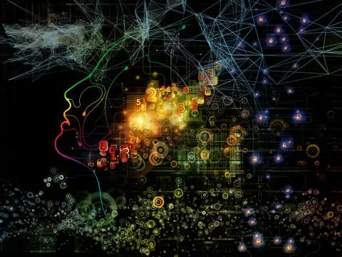 In Search of Machine Consciousness Stock Illustration