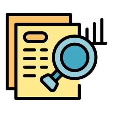 Search magnifier icon vector flat Stockillustratie