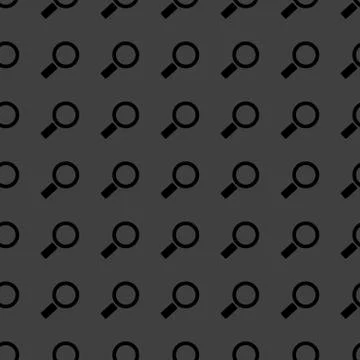 Search magnifier web icon. flat design. Seamless pattern. Stockillustratie