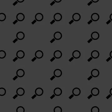Search magnifier web icon. flat design. Seamless pattern. Stock Illustration