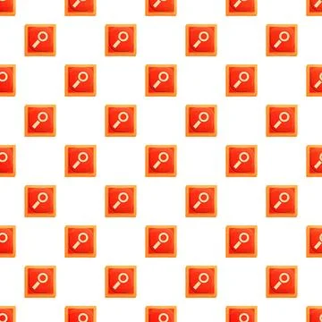 Search magnifying glass button seamless pattern 스톡 일러스트