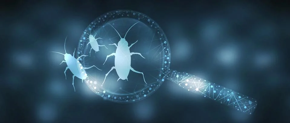 Search for malware. Computer virus icon. Stock-Illustration