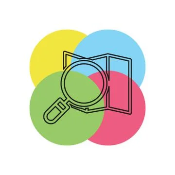 Search map icon - vector location pin Stock Illustration