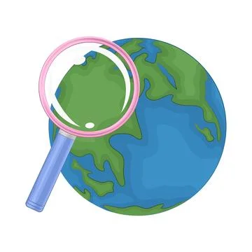 Search Map Illustration Illustrazione stock