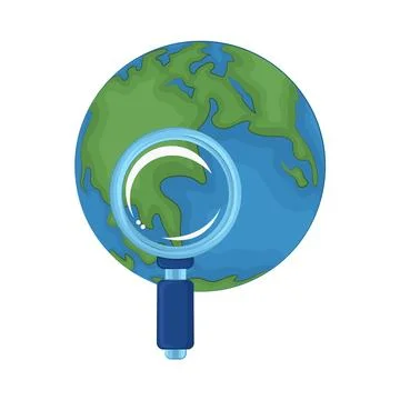 Search Map Illustration Illustrazione stock