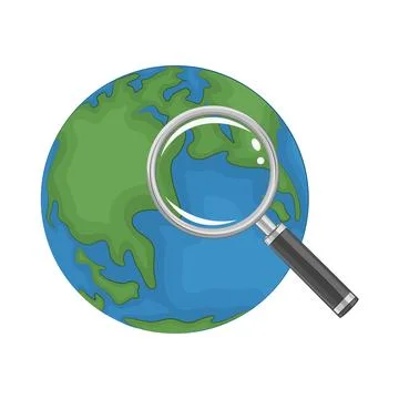 Search Map Illustration Illustrazione stock
