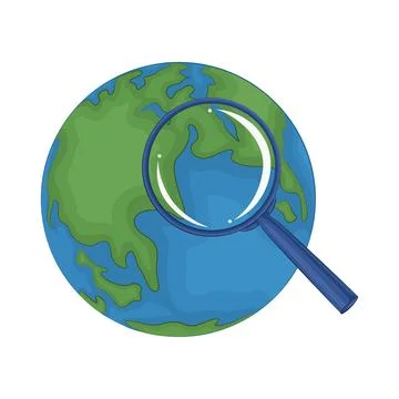 Search Map Illustration Illustrazione stock