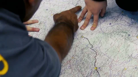 Search on the map.Plan your trip Video stock 76162744