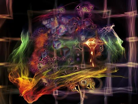 In Search of Math Visualization Illustrazione stock