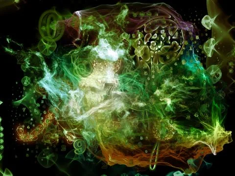 In Search of Math Visualization Stock Illustration