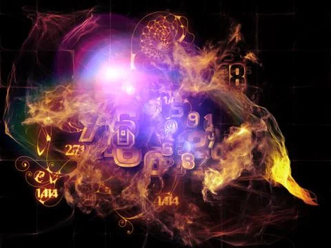 In Search of Math Visualization Stock Illustration