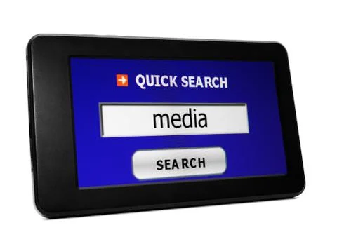 Search for media Stock-Illustration