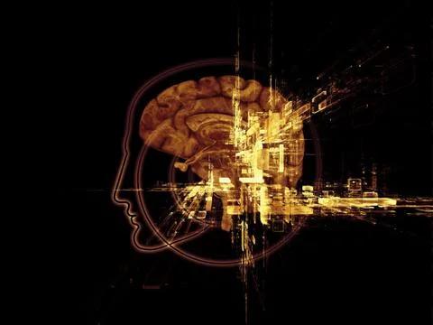 In Search of the Mind Stock Illustration