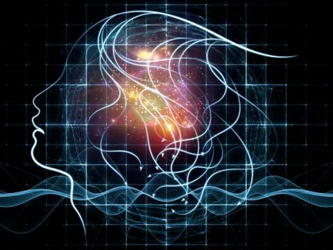 In Search of the Mind Stock Illustration