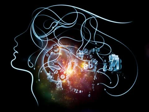 In Search of Mind 스톡 일러스트
