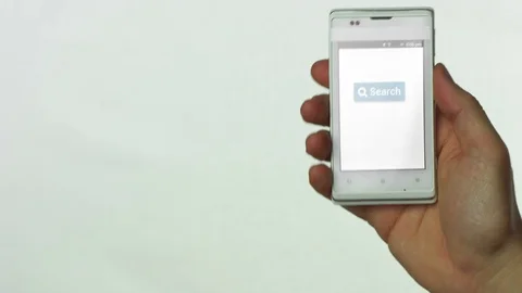 Search on mobile phone Stock Footage 70481292