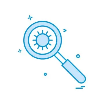 Search molecules icon vector design Stock Illustration