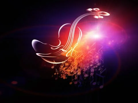 In Search of Music Stock Illustration