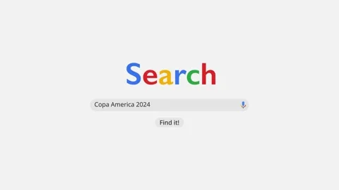Search nav bar google style copa america Stock Footage 263543418