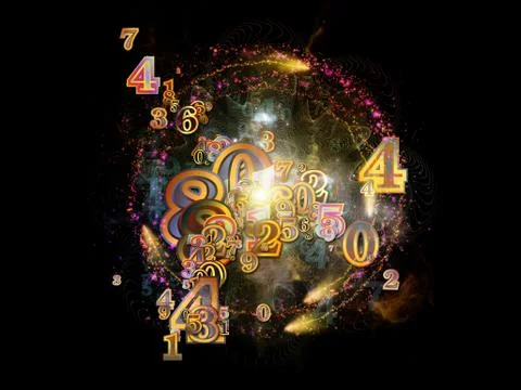 In Search of Numbers 스톡 일러스트