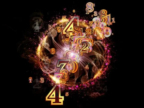 In Search of Numbers 스톡 일러스트