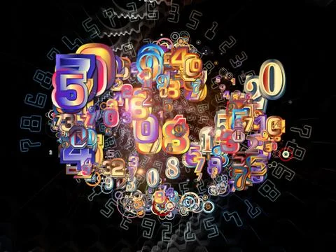 In Search of Numbers Illustrazione stock