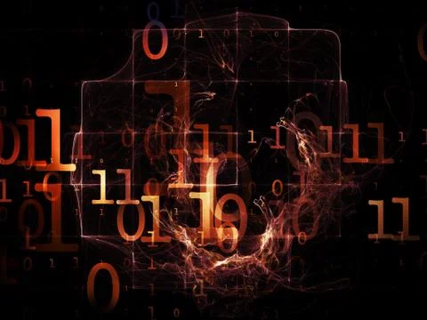 In Search of Numbers Stock Illustration