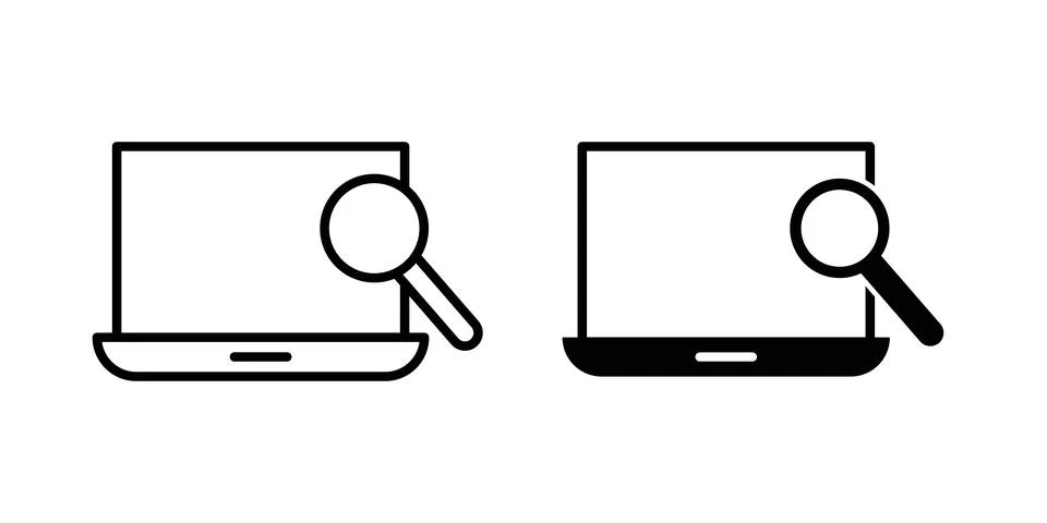 Search online icon vector editable eps10 스톡 일러스트