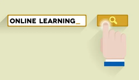 Search online learning Stock Illustration