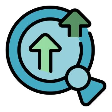 Search online monetize icon vector flat Stockillustratie