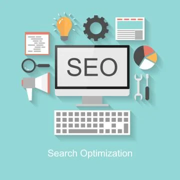 Search optimization concept Stock Illustration