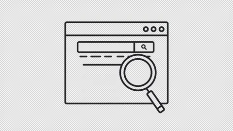 Search optimization line animation Stock Footage 305457001
