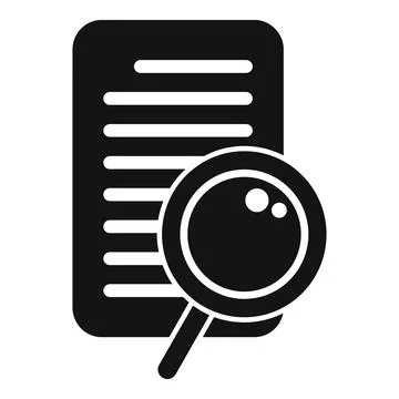 Search paper document icon simple vector. Online market イラスト素材