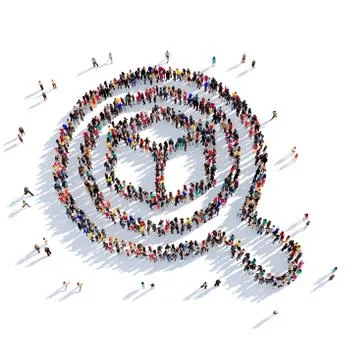 Search parcel people 3D rendering イラスト素材