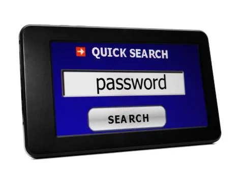 Search for password Illustration