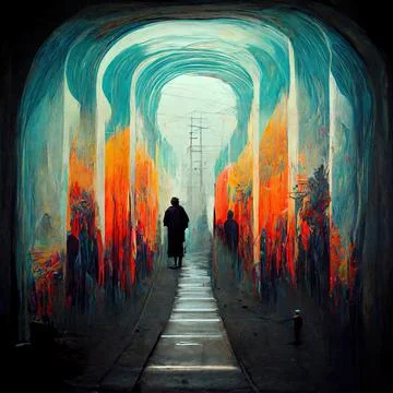 IN A SEARCH FOR POWER Stock Illustration