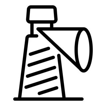 Search problem icon, outline style Stock Illustration