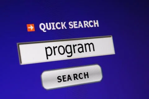 Search for program 写真素材