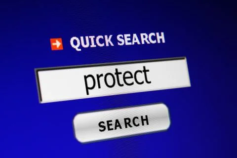 Search for protect Illustrazione stock
