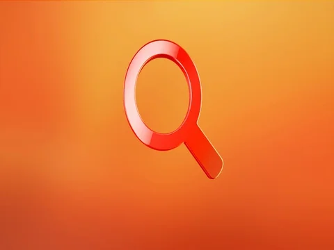 Search Red 3d Icon 스톡 동영상 69780819