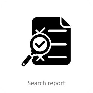 Search Report Stock Illustration