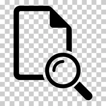 Search result icon, research data report sign, control analysis symbol vector Stock Illustration