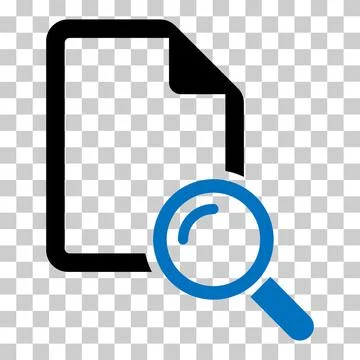 Search result icon, research data report sign, control analysis symbol vector Stock Illustration